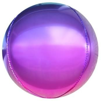 Шар Сфера 3D, Фиолетовый/Фуше, Градиент