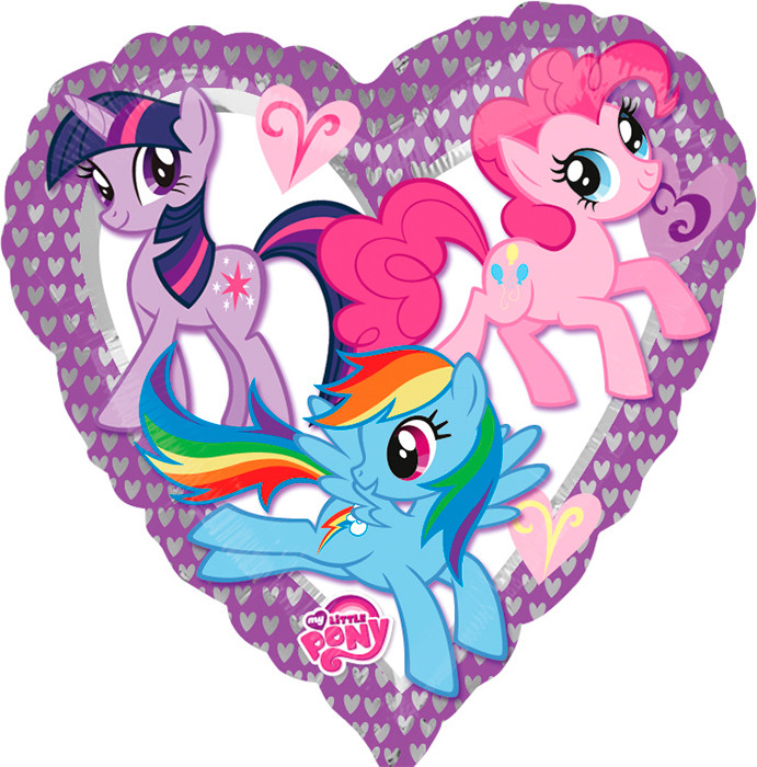 Шар Сердце, Моя маленькая Пони / My Little Pony Heart (в упаковке)