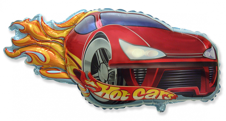 Шар Фигура, Гоночная тачка, красная / Hot Car red (в упаковке)