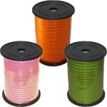 Лента однотонная с золотой полоской