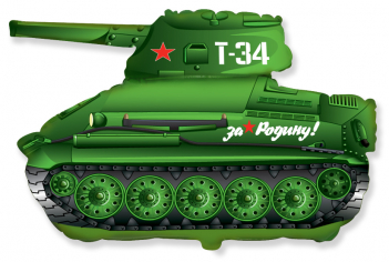 Шар Фигура, Танк T-34, Зеленый / Tank (в упаковке)