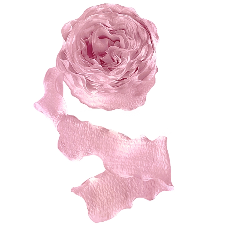 Лента тканевая, Нежная волна, Розовый