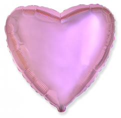 Шар Сердце, Розовый нежный / Light Pink (в упаковке)