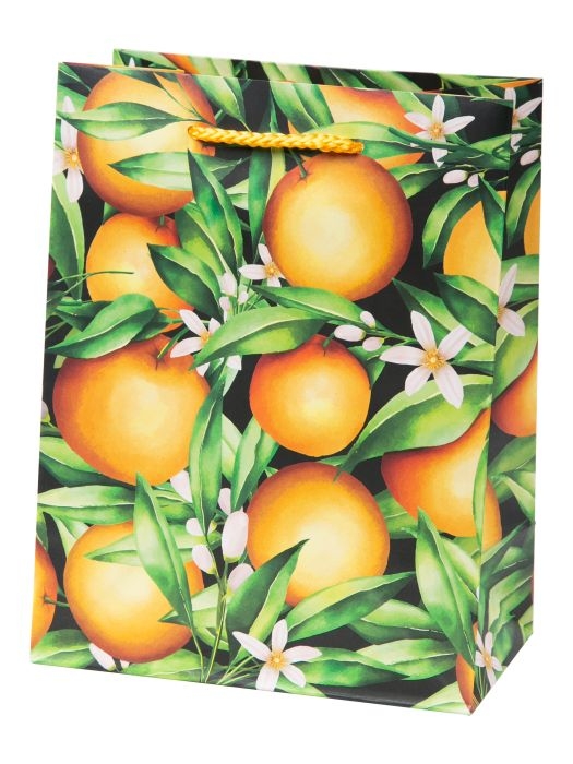 Пакет подарочный "Апельсины" с ламинацией